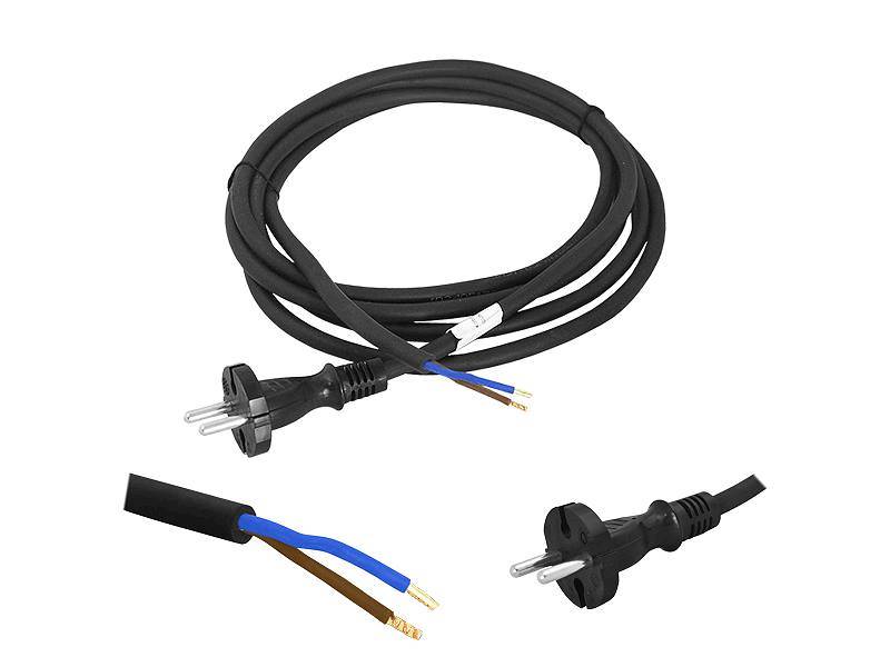 Kabel z wtyczką do elektronarzędzi GUMA (2x1,5mm2) 3m