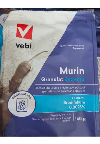 Trutka Murin EXTREME jednodawkowa granulat 140g