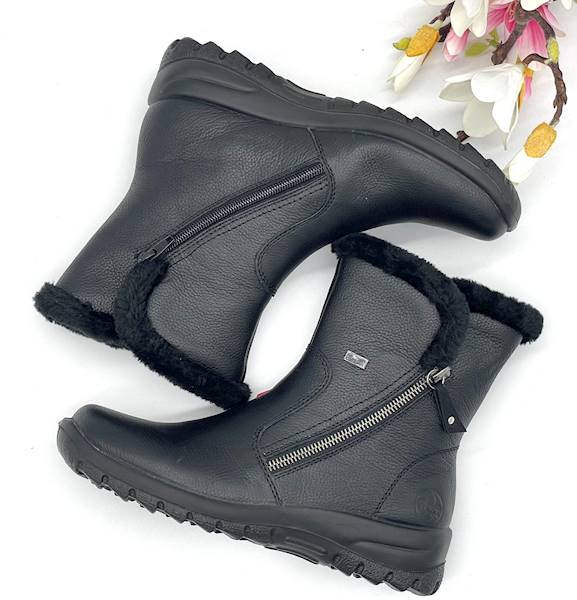 BOTKI DAMSKIE RIEKER CZARNE Z7181-00 38