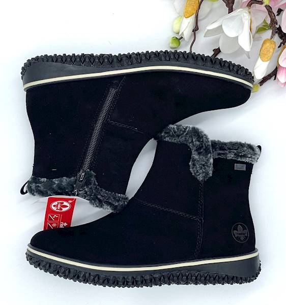 BOTKI DAMSKIE CZARNE RIEKER Z4266-00 37