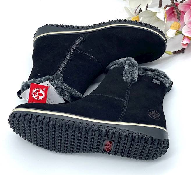 BOTKI DAMSKIE CZARNE RIEKER Z4266-00 41