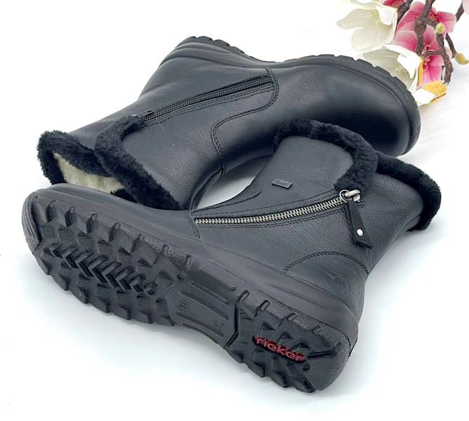 BOTKI DAMSKIE RIEKER CZARNE Z7181-00 38