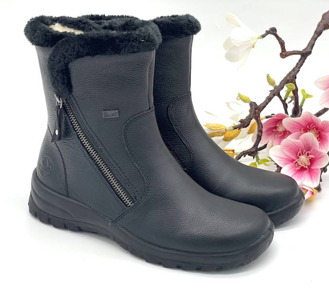 BOTKI DAMSKIE RIEKER CZARNE Z7181-00 38