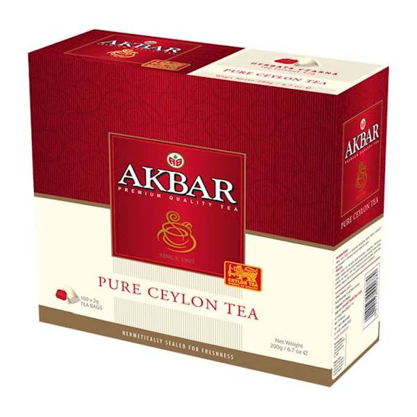 Akbar herbata ekspresowa Pure Ceylon Tea 100tb