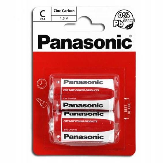Panasonic baterie cynkowo-węglowe R14 typ C
