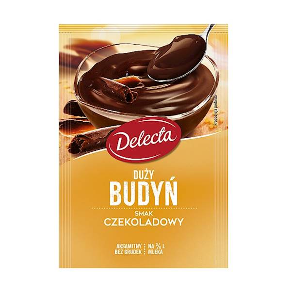 Bakalland budyń do gotowania na 3/4 l mleka Delecta Duży Budyń Smak Czekoladowy 64g
