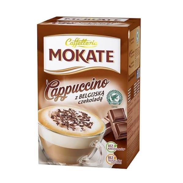 Mokate napój kawowy Mokate Caffetteria Cappuccino z belgijską czekoladą 160g
