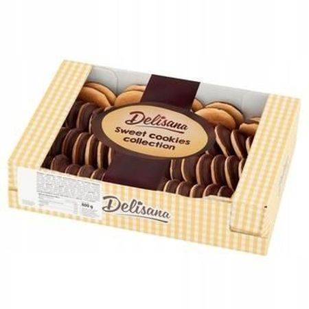 Delicpol biszkopty z galaretką Delisana wieloowocowe 800g