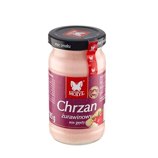 Motyl Chrzan Żurawinowy 185g