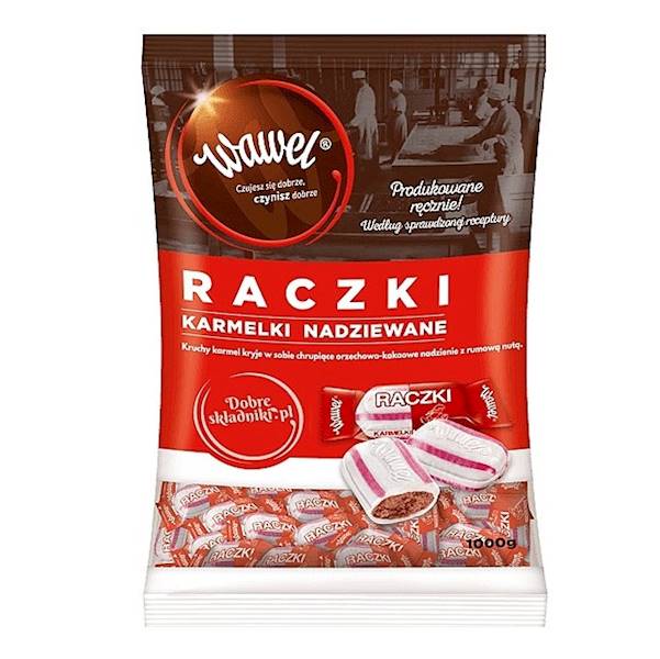 Wawel karmelki nadziewane Raczki 1kg