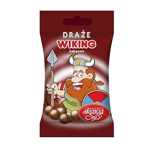 Skawa draże Wiking kakaowe 70g