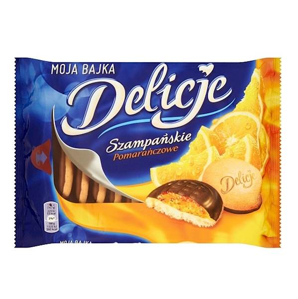 Mondelez biszkopty z galaretką Delicje szampańskie pomarańczowe 294g