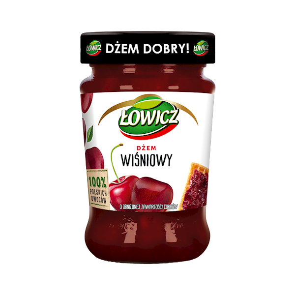 Maspex dżem niskosłodzony Łowicz wiśniowy 280g