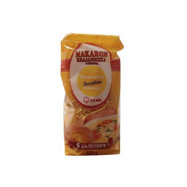 Makarony Babuni makaron 5-jajeczny EkMak Makaron z Kurkumą Krajaneczka 250g