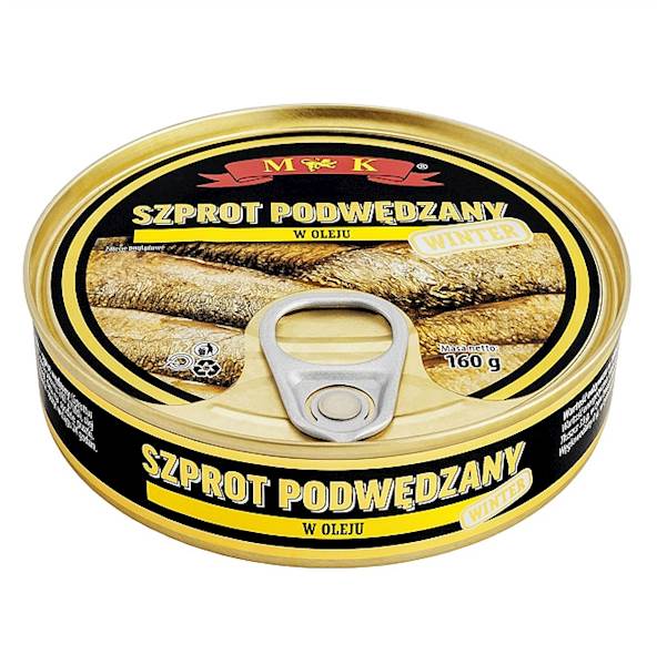 Konshurt konserwa rybna MK Szprot Podwędzany w Oleju 160g