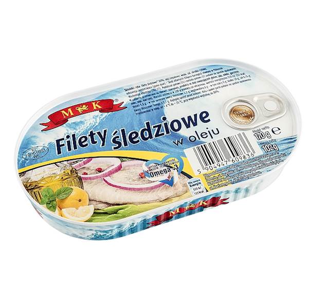 Konshurt konserwa rybna MK Filety Śledziowe w Oleju 170g
