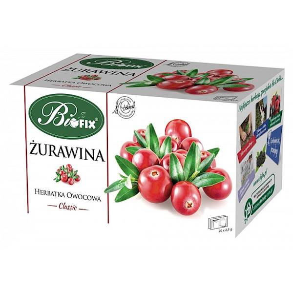 Bifix herbata ekspresowa owocowa żurawina 25tb