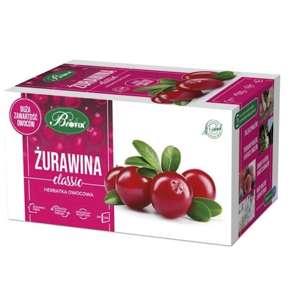 Bifix herbata ekspresowa owocowa żurawina 20tb