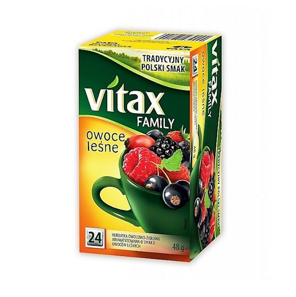 Tata Consumer Products herbata ekspresowa ziołowo-owocowa Vitax Family Owoce Leśne 24tb
