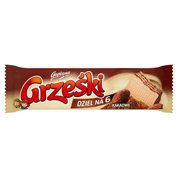 Goplana wafel Grześki kakaowy bez polewy 26g