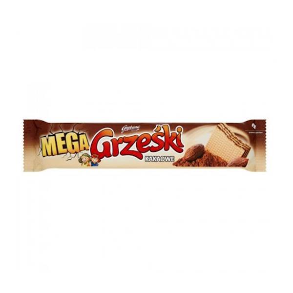 Goplana wafel Grześki Mega kakaowy bez polewy 34g