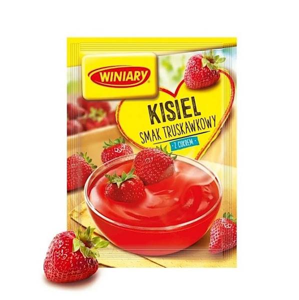 Nestle kisiel z cukrem Winiary Smak Truskawkowy 77g