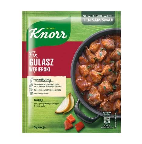 Unilever kompozycja przypraw w proszku Knorr Fix Gulasz Węgierski 51g