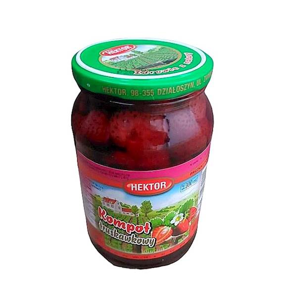 Hektor Kompot Truskawkowy 900ml