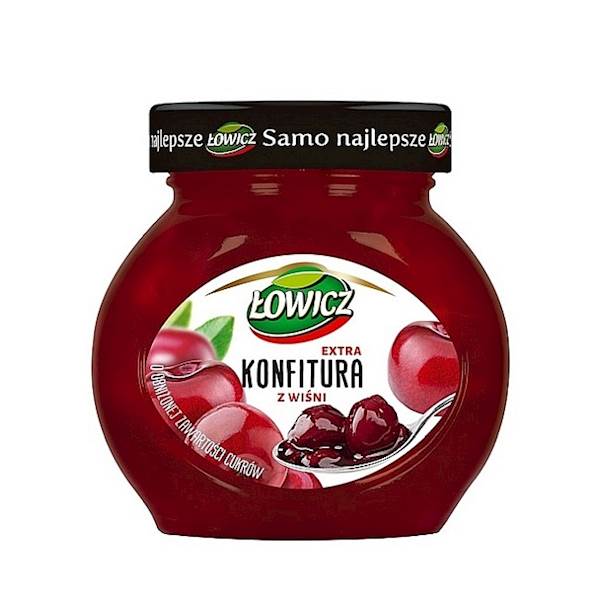 Maspex konfitura niskosłodzona Łowicz wiśniowa 240g
