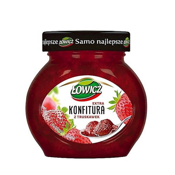 Maspex konfitura niskosłodzona Łowicz truskawkowa 240g