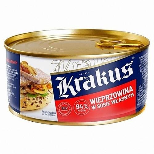 Animex Foods konserwa Krakus Wieprzowina w Sosie Własnym 300g