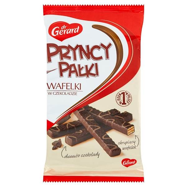 Dr Gerard wafle Pryncy Pałki z kremem kakaowym i czekoladą 200g