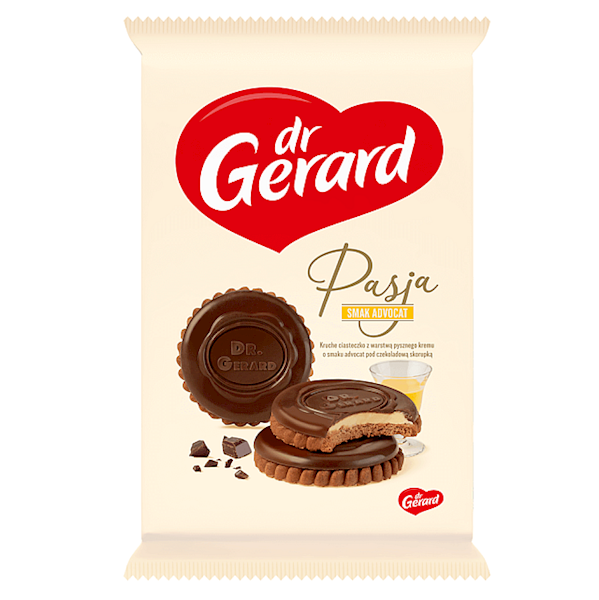 Dr Gerard herbatniki Pasja z czekoladą i kremem adwokatowym 170g