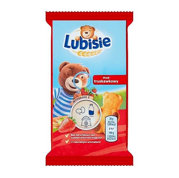 Mondelez ciastko biszkoptowe Lubisie truskawkowe 30g