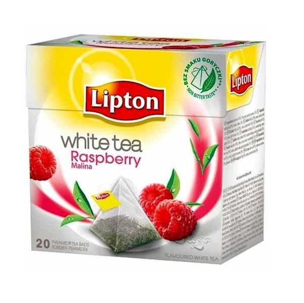 Lipton herbata ekspresowa White Tea Raspberry piramidka 20tb