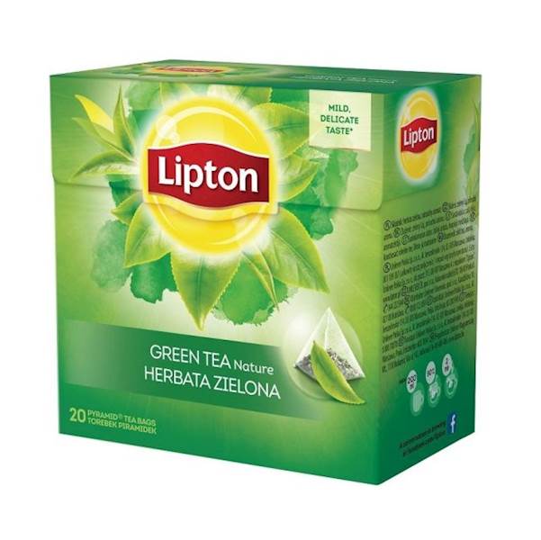 Lipton herbata ekspresowa Green Tea Nature piramidka 20tb