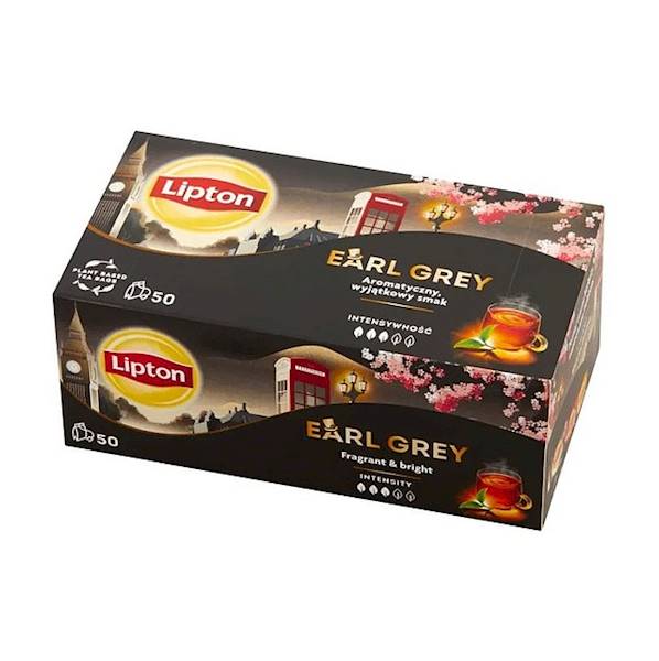Lipton herbata ekspresowa Earl Grey Classic 50tb
