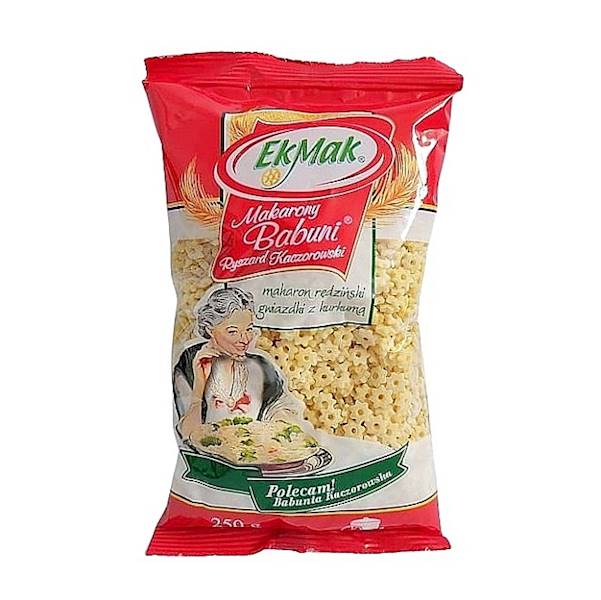 Makarony Babuni makaron pszenny EkMak Makaron Rędziński Gwiazdki z Kurkumą 250g