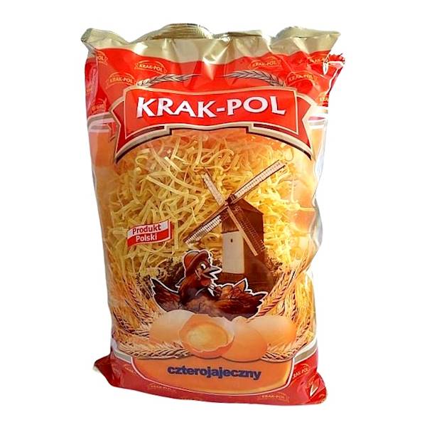 Krak-Pol makaron 4-jajeczny z kurkumą Wstążka Cienka 500g