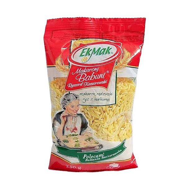 Makarony Babuni makaron pszenny EkMak Makaron Rędziński Ryż z Kurkumą 250g