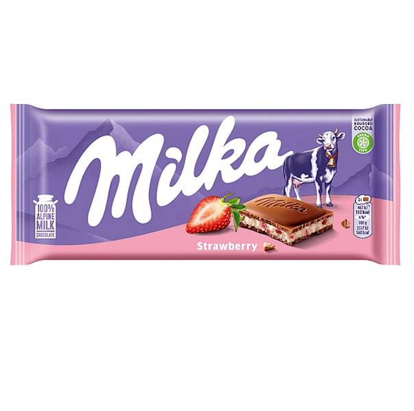 Mondelez czekolada Milka Strawberry 100g