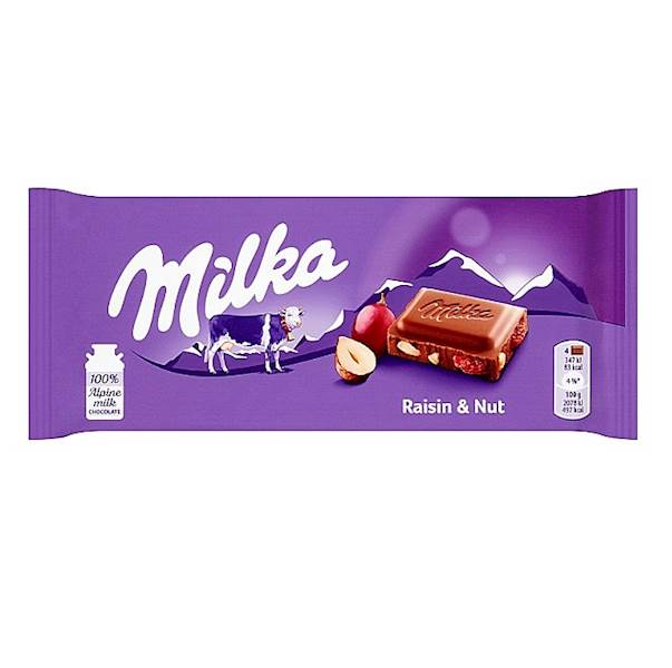 Mondelez czekolada Milka Raisin & Nut 100g