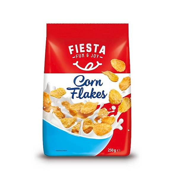 Obst płatki śniadaniowe kukurydziane Fiesta Corn Flakes Klasyczne 250g