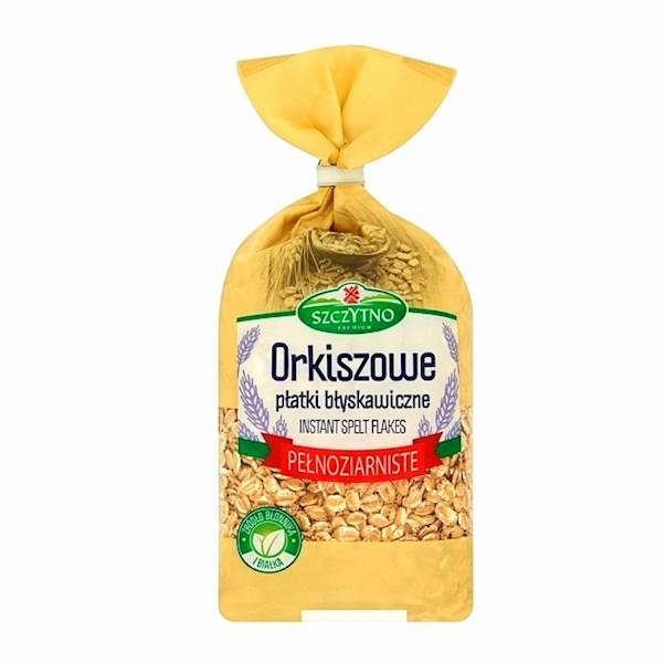 Melvit Płatki Orkiszowe Szczytno Premium błyskawiczne pełnoziarniste 400g