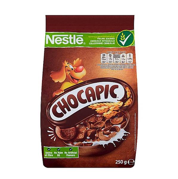 Nestle płatki śniadaniowe zbożowe-muszelki o smaku czekoladowym Chocapic 250g