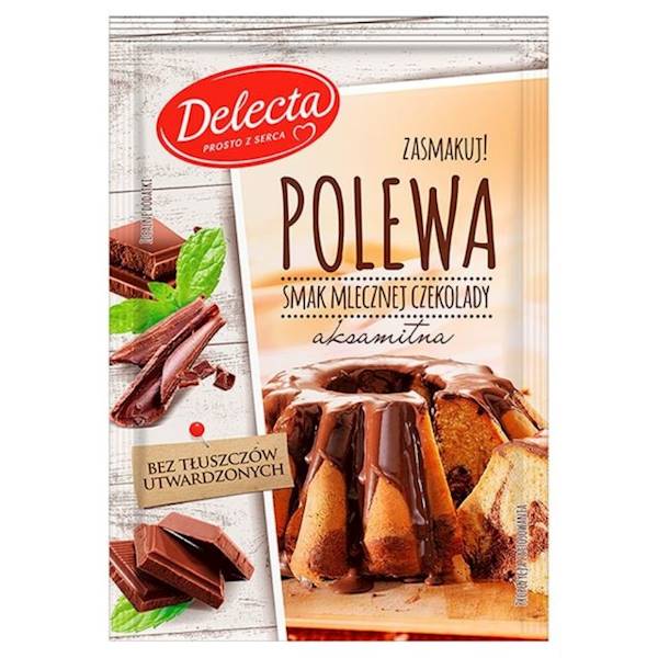 Bakalland polewa do ciast Delecta o smaku mlecznej czekolady 100g