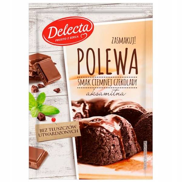 Bakalland polewa do ciast Delecta o smaku ciemnej czekolady 100g