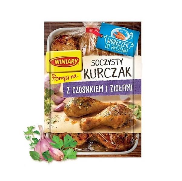 Nestle danie w proszku Winiary Pomysł na... Soczysty Kurczak z Czosnkiem i Ziołami 30g