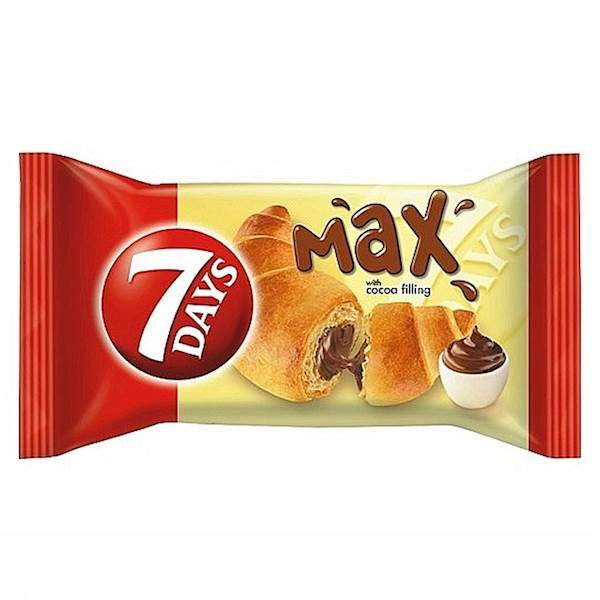 Mondelez rogal croissant 7days Max z nadzieniem kakaowym 110g
