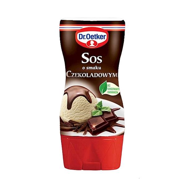 Dr. Oetker polewa do lodów i ciast Sos o Smaku Czekoladowym 200g
